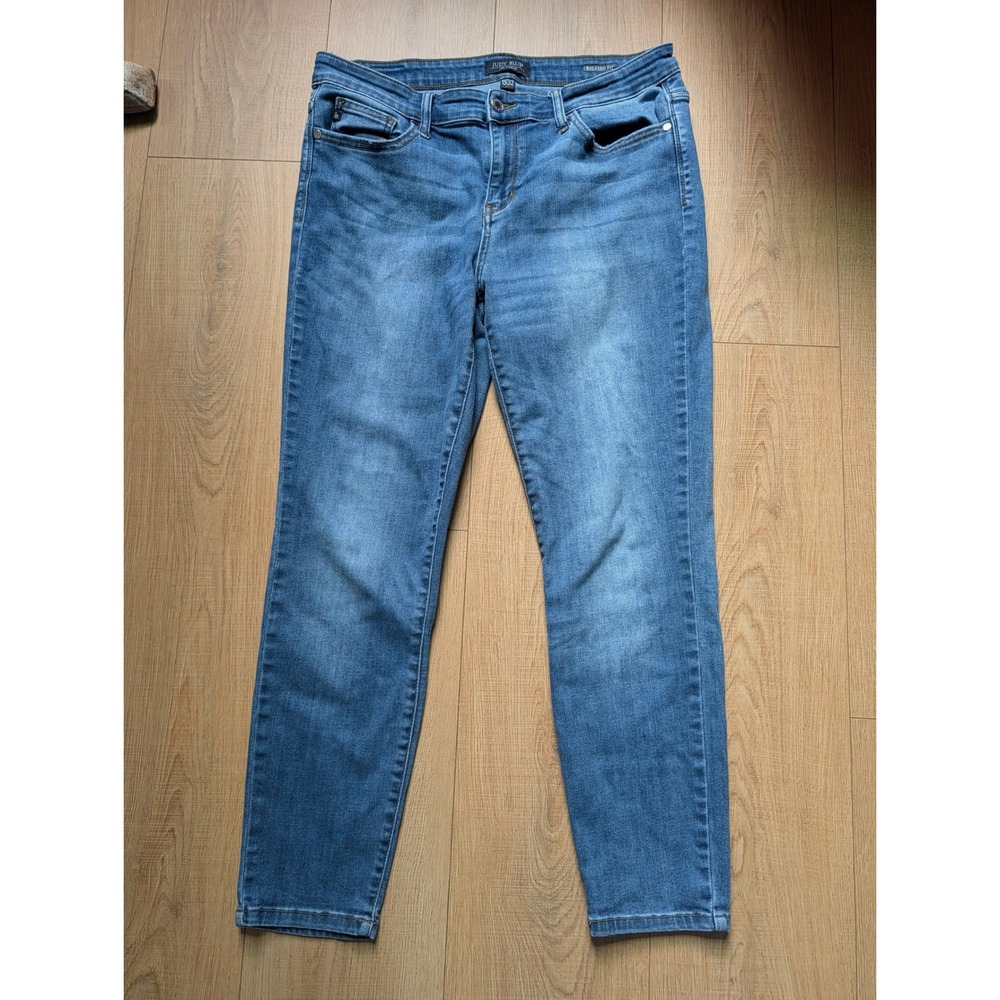 Judy Blue Womens 32 Relaxed Fit Straight Leg Stretch Denim Jeans JB82103MD‎